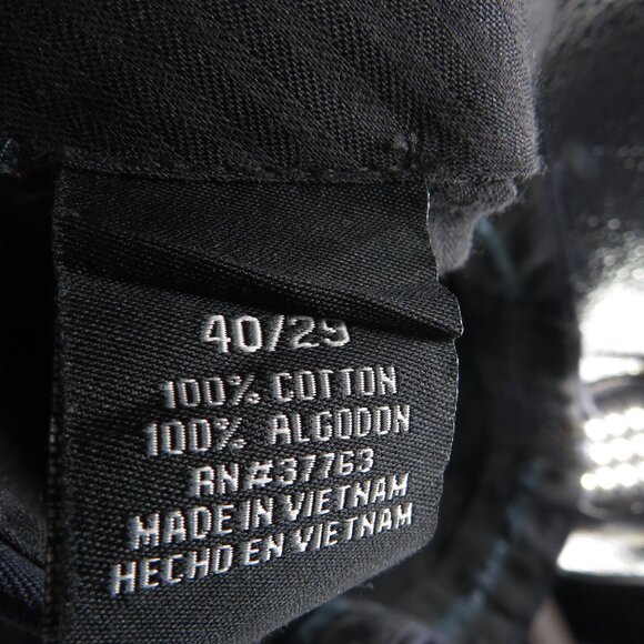 Savane Men's Dark Blue Flat Front Pants 40x29 - Picture 3 of 4